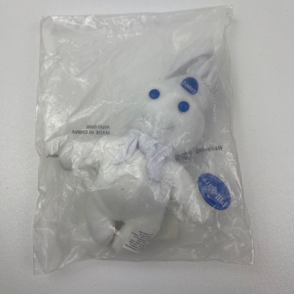 Pillsbury Doughboy Mini Plush Stuffed Bean Bag Doll Toy Promotion Advertisement